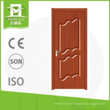 2017 dernière porte en bois de PVC de conception de la Chine